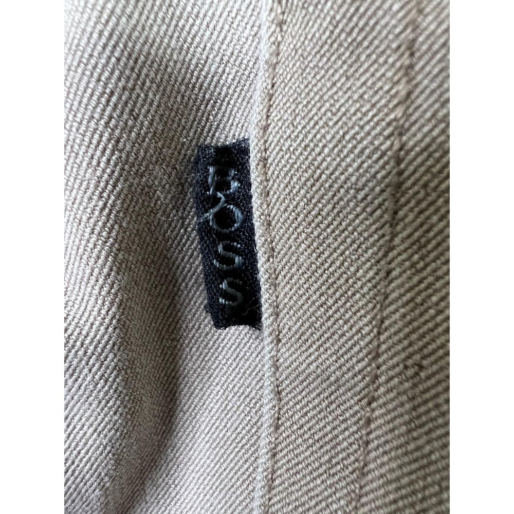 Hugo Boss Alabama 909 Jeans Mens 33x34 Beige Regular Straight Cotton Denim Italy - Picture 4 of 13